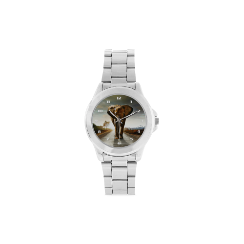 The Elephant Unisex Stainless Steel Watch(Model 103)