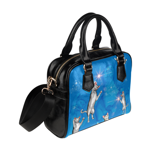 Funny cats Shoulder Handbag (Model 1634)