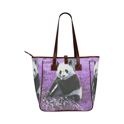 funky lilac panda Classic Tote Bag (Model 1644)