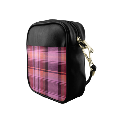 PINK PLAID Sling Bag (Model 1627)