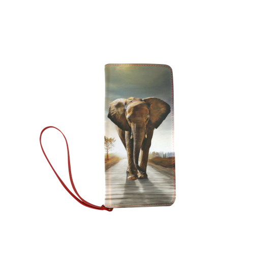 The Elephant Women's Clutch Wallet (Model 1637)