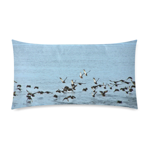 Flock Off Custom Rectangle Pillow Case 20"x36" (one side)