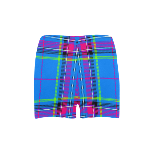 TARTAN-BLUE Briseis Skinny Shorts (Model L04)