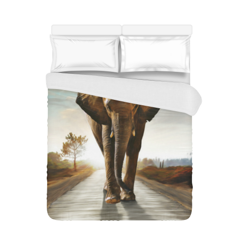 The Elephant Duvet Cover 86"x70" ( All-over-print)