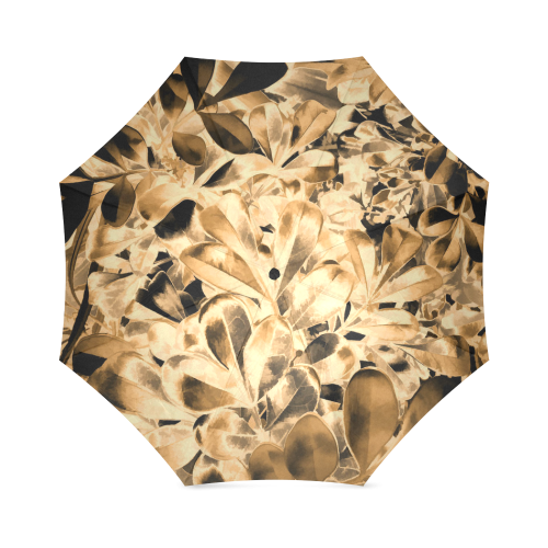 Foliage #2 Gold - Jera Nour Foldable Umbrella (Model U01)