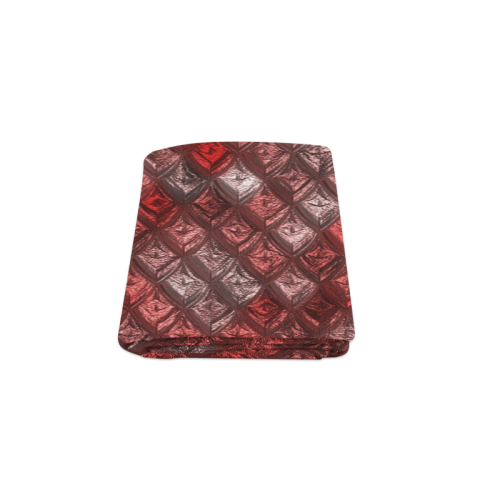 rhombus, diamond patterned red Blanket 50"x60"