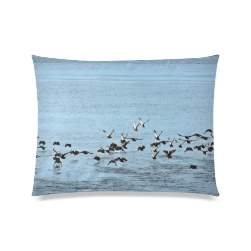 Flock Off Custom Zippered Pillow Case 20"x26"(Twin Sides)