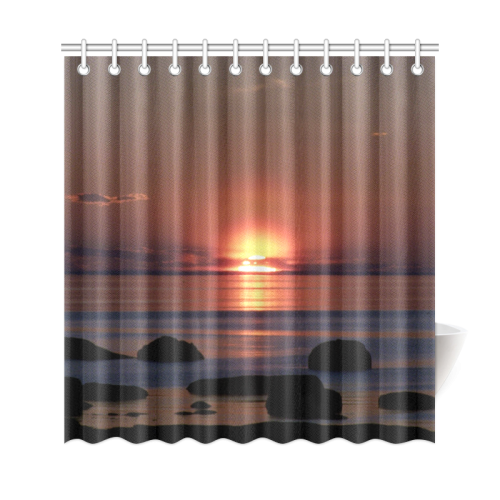 Shockwave Sunset Shower Curtain 69"x72"