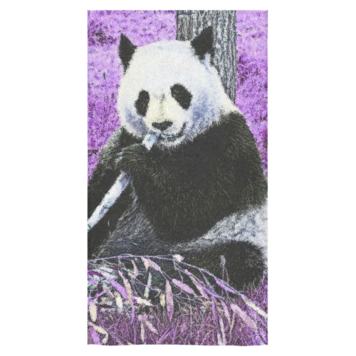 funky lilac panda Bath Towel 30"x56"