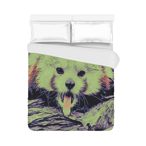 Art Studio 12216 yawning red panda Duvet Cover 86"x70" ( All-over-print)