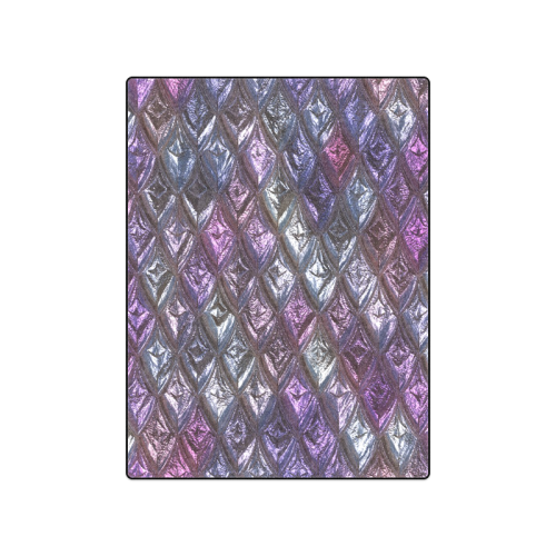 rhombus, diamond patterned lilac Blanket 50"x60"