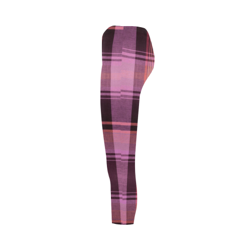 PINK PLAID Capri Legging (Model L02)