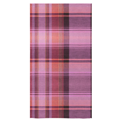 PINK PLAID Bath Towel 30"x56"