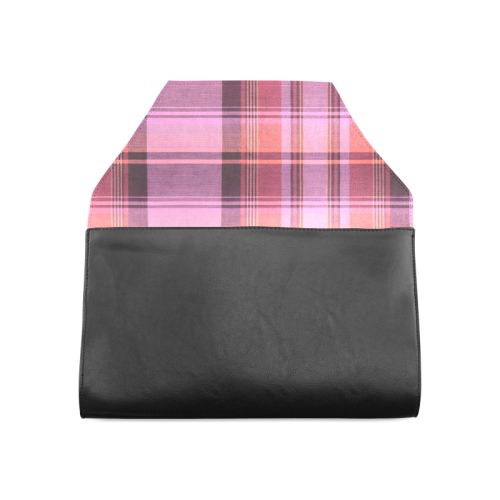 PINK PLAID Clutch Bag (Model 1630)