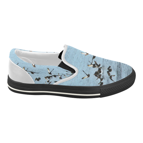 Flock Off Women's Slip-on Canvas Shoes (Model 019)