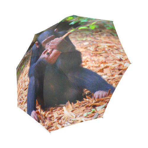 young chimpanzee Foldable Umbrella (Model U01)