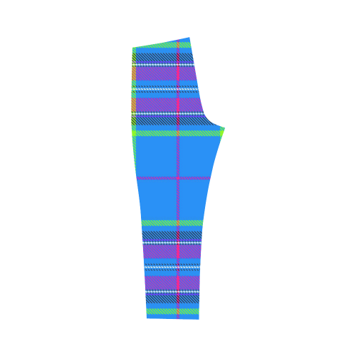 TARTAN-BLUE Capri Legging (Model L02)