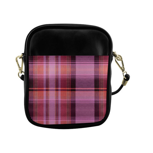 PINK PLAID Sling Bag (Model 1627)