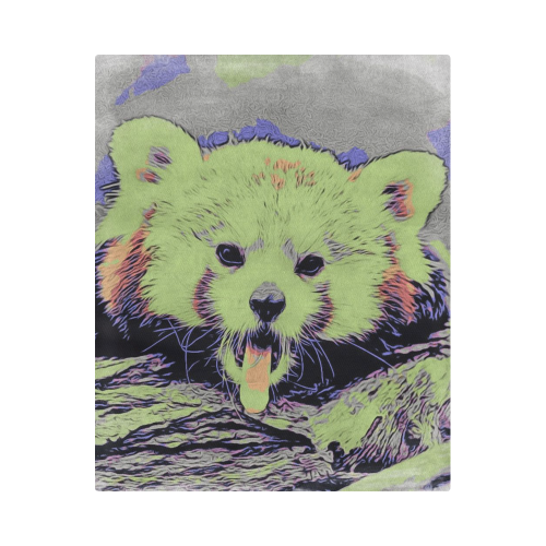 Art Studio 12216 yawning red panda Duvet Cover 86"x70" ( All-over-print)