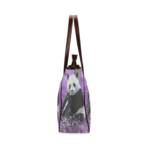 funky lilac panda Classic Tote Bag (Model 1644)
