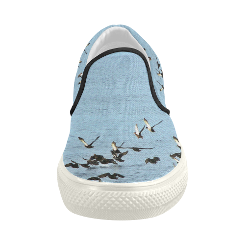 Flock Off Women's Slip-on Canvas Shoes (Model 019)