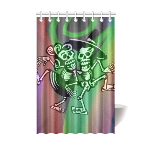 lets dance - Skulls colorful Shower Curtain 48"x72"