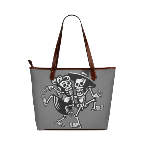 lets dance- Skulls Shoulder Tote Bag (Model 1646)