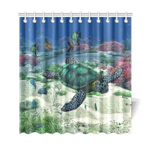 Sea Turtle Shower Curtain 69"x72" ID D172292