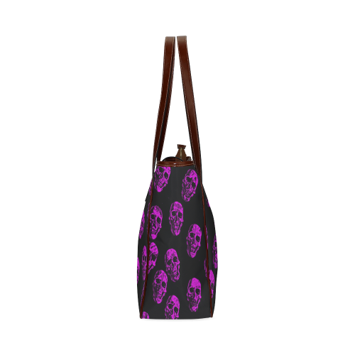 purple skulls Classic Tote Bag (Model 1644)