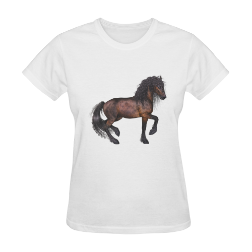 Steampunk Horse Sunny Women's T-shirt (Model T05)