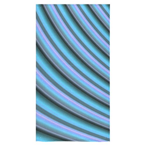 Light Blue Gradient Stripes Bath Towel 30"x56"