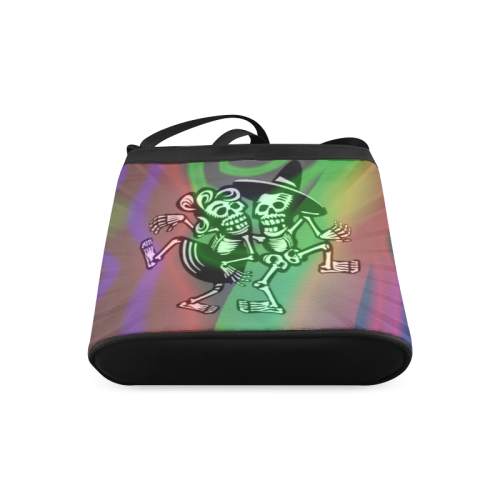 lets dance - Skulls colorful Crossbody Bags (Model 1613)