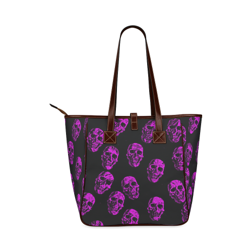 purple skulls Classic Tote Bag (Model 1644)