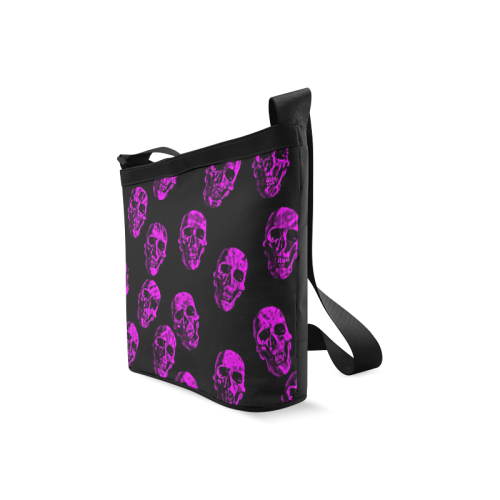 purple skulls Crossbody Bags (Model 1613)