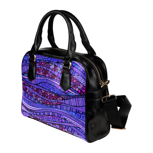 Crazy Waves Shoulder Handbag (Model 1634)