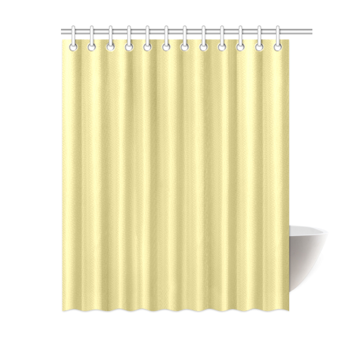 Custard Color Accent Shower Curtain 60"x72"