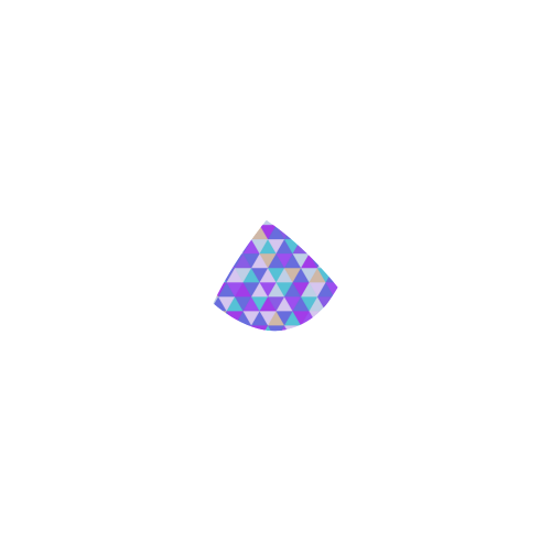 Purple Geometric Triangle Pattern Custom Bikini Swimsuit