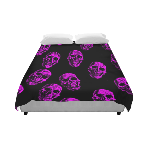 purple skulls Duvet Cover 86"x70" ( All-over-print)