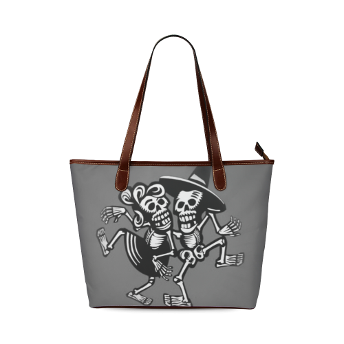lets dance- Skulls Shoulder Tote Bag (Model 1646)