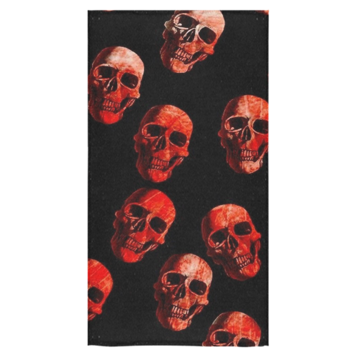skulls red Bath Towel 30"x56"