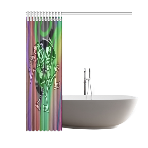 lets dance - Skulls colorful Shower Curtain 60"x72"