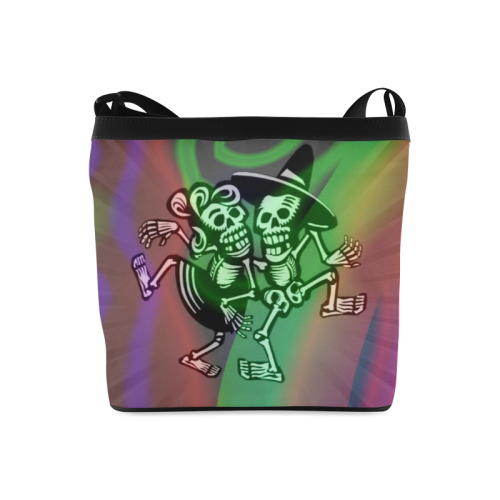 lets dance - Skulls colorful Crossbody Bags (Model 1613)