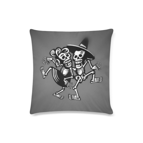 lets dance- Skulls Custom Zippered Pillow Case 16"x16"(Twin Sides)
