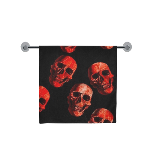 skulls red Bath Towel 30"x56"