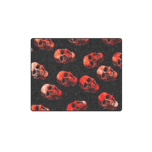 skulls red Blanket 40"x50"