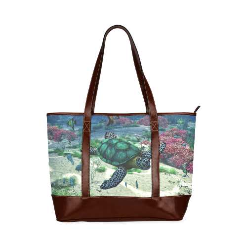 Sea Turtle Tote Handbag (Model 1642)