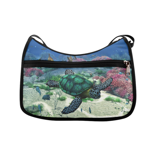 Sea Turtle Crossbody Bags (Model 1616)