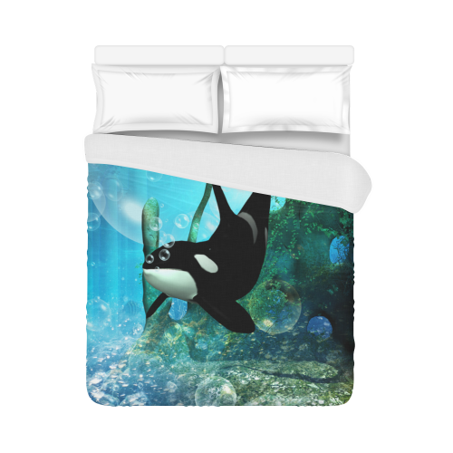 Wonderful orca Duvet Cover 86"x70" ( All-over-print)