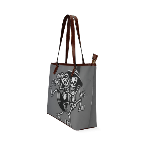 lets dance- Skulls Shoulder Tote Bag (Model 1646)
