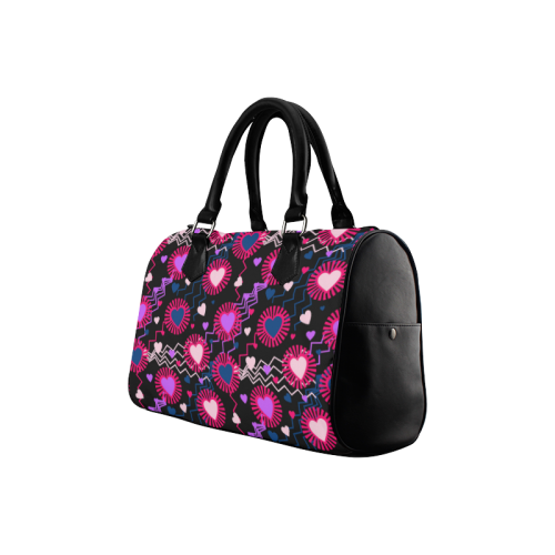 Punk Rock Hearts Boston Handbag (Model 1621)